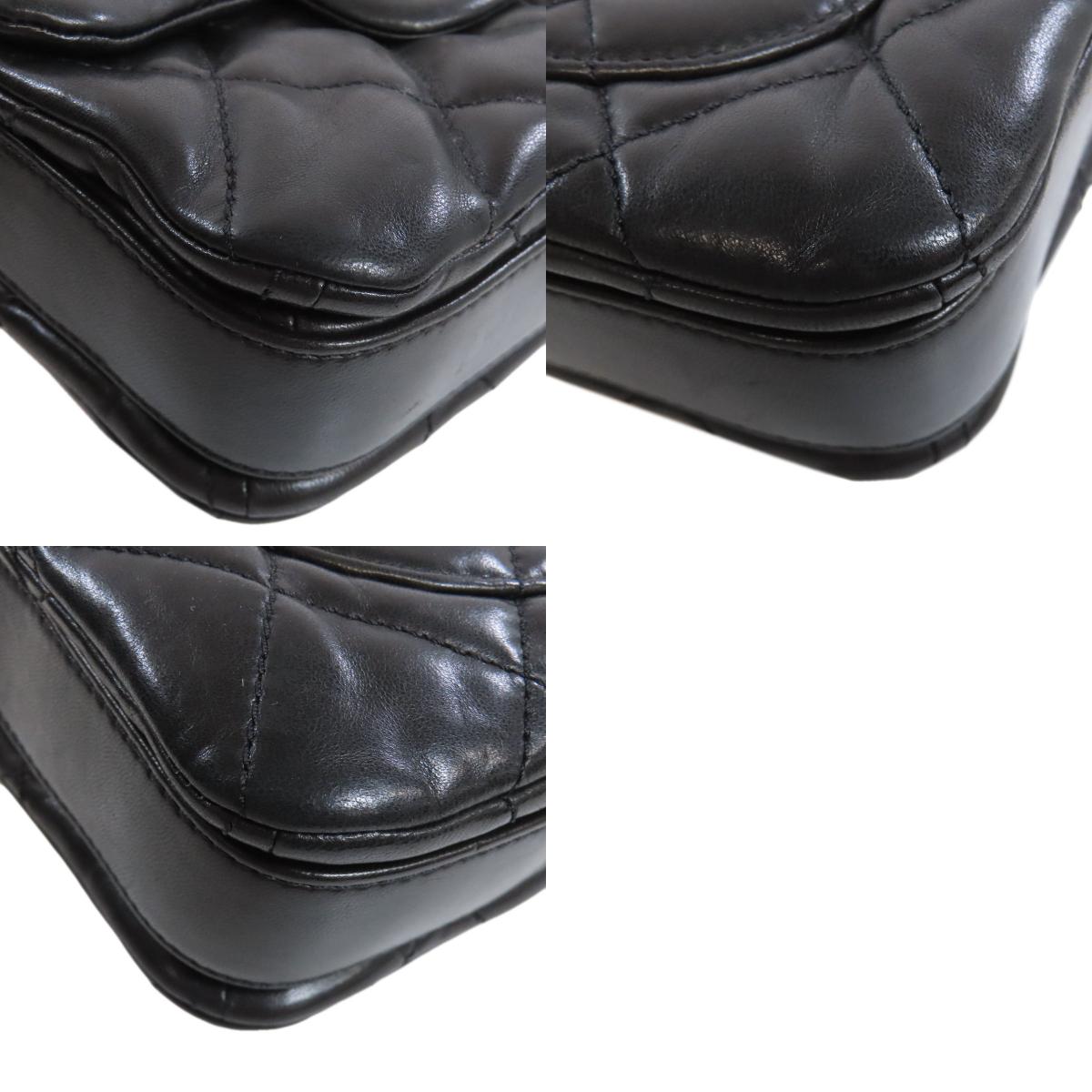 CHANEL COCO Mark Matelasse SilverHardware Shoulder Bag Lambskin Ladies [Used]