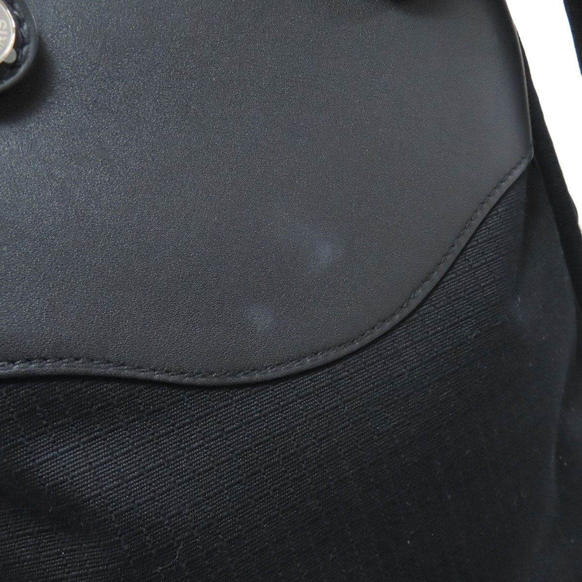 HERMES Slicked Back SilverHardware Backpack Â· Daypack Canvas CalfLadies [Used]