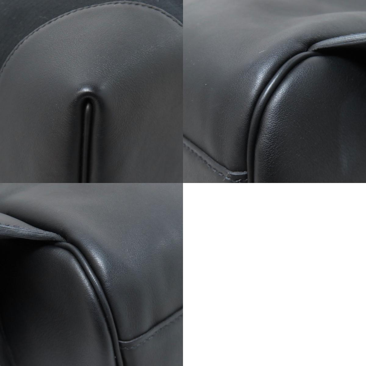 HERMES Slicked Back SilverHardware Backpack Â· Daypack Canvas CalfLadies [Used]