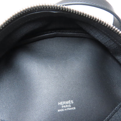 HERMES Slicked Back SilverHardware Backpack Â· Daypack Canvas CalfLadies [Used]