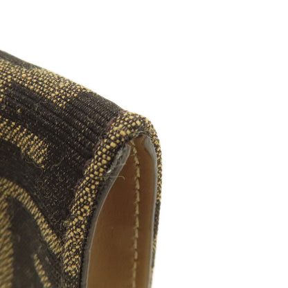 FENDI Zucca pattern coin purse Canvas Ladies [Used]