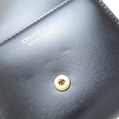 CELINE Triomphe Flap Bifold Wallet with Coin Pocket Calf Ladies [Used]