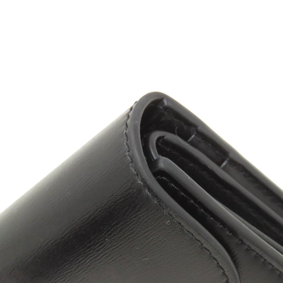 CELINE Triomphe Flap Bifold Wallet with Coin Pocket Calf Ladies [Used]