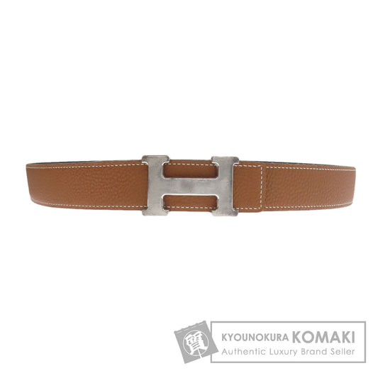 HERMES Constance Belt Gold Gold Hardware belt Taurillon Clemence Calfmens [Used]