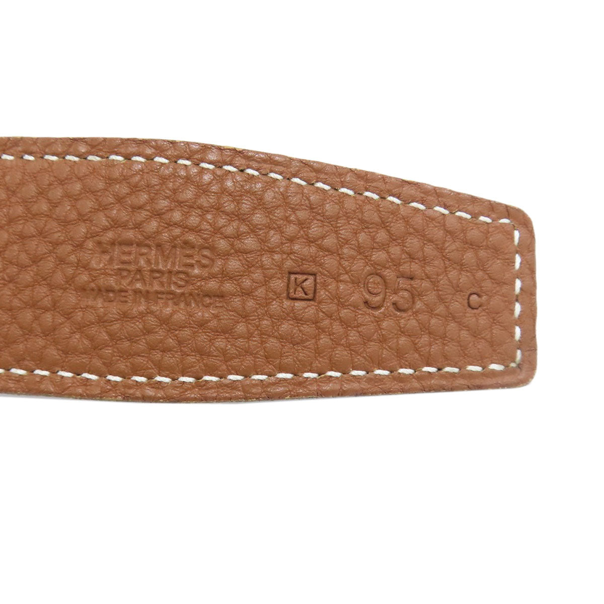 HERMES Constance Belt Gold Gold Hardware belt Taurillon Clemence Calfmens [Used]