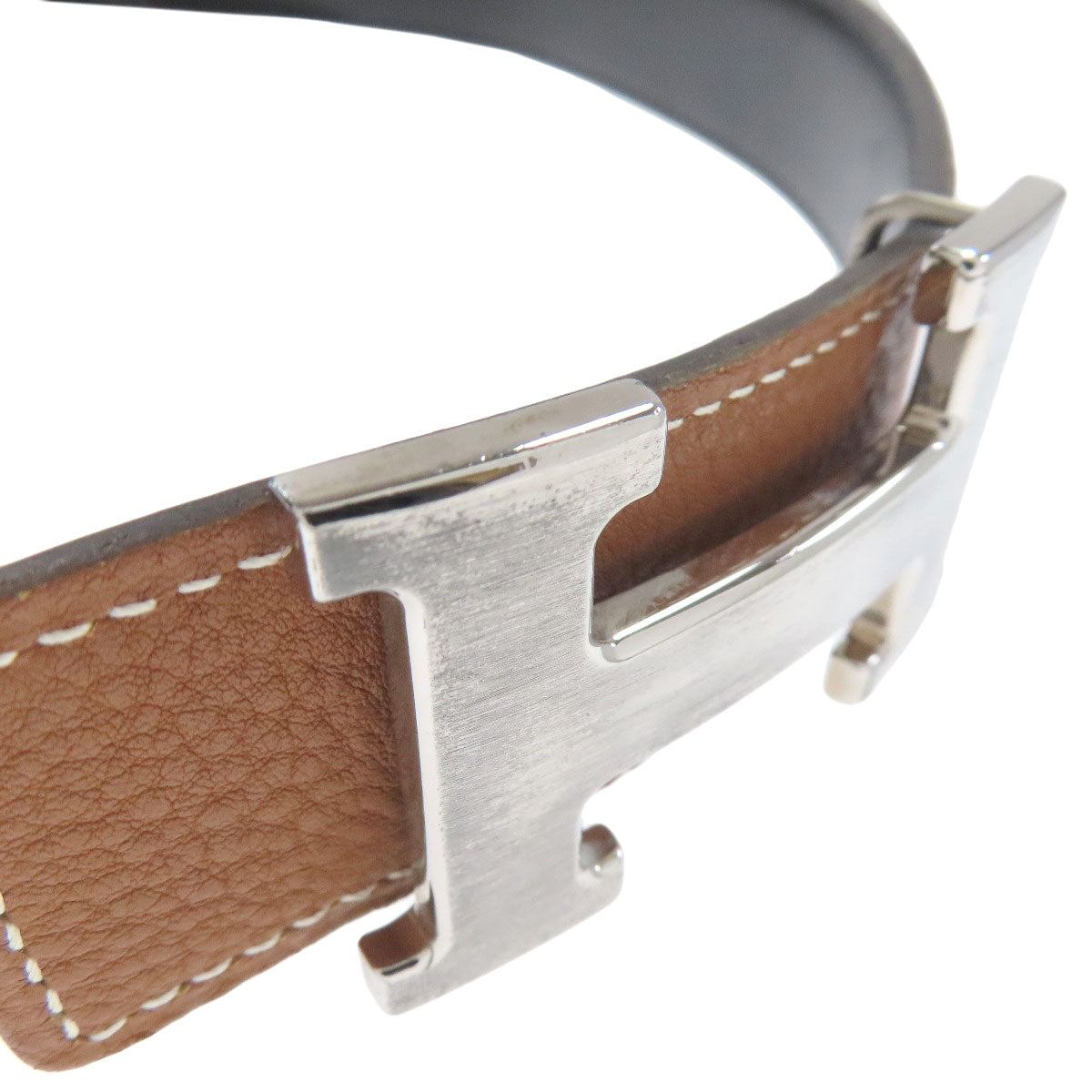 HERMES Constance Belt Gold Gold Hardware belt Taurillon Clemence Calfmens [Used]