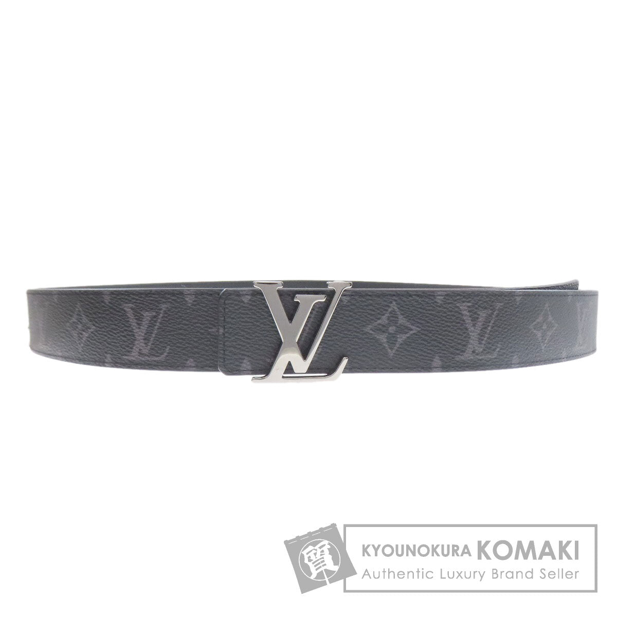LOUIS VUITTON M0450 LV initial reversible belt Monogram Eclipse mens [Used]