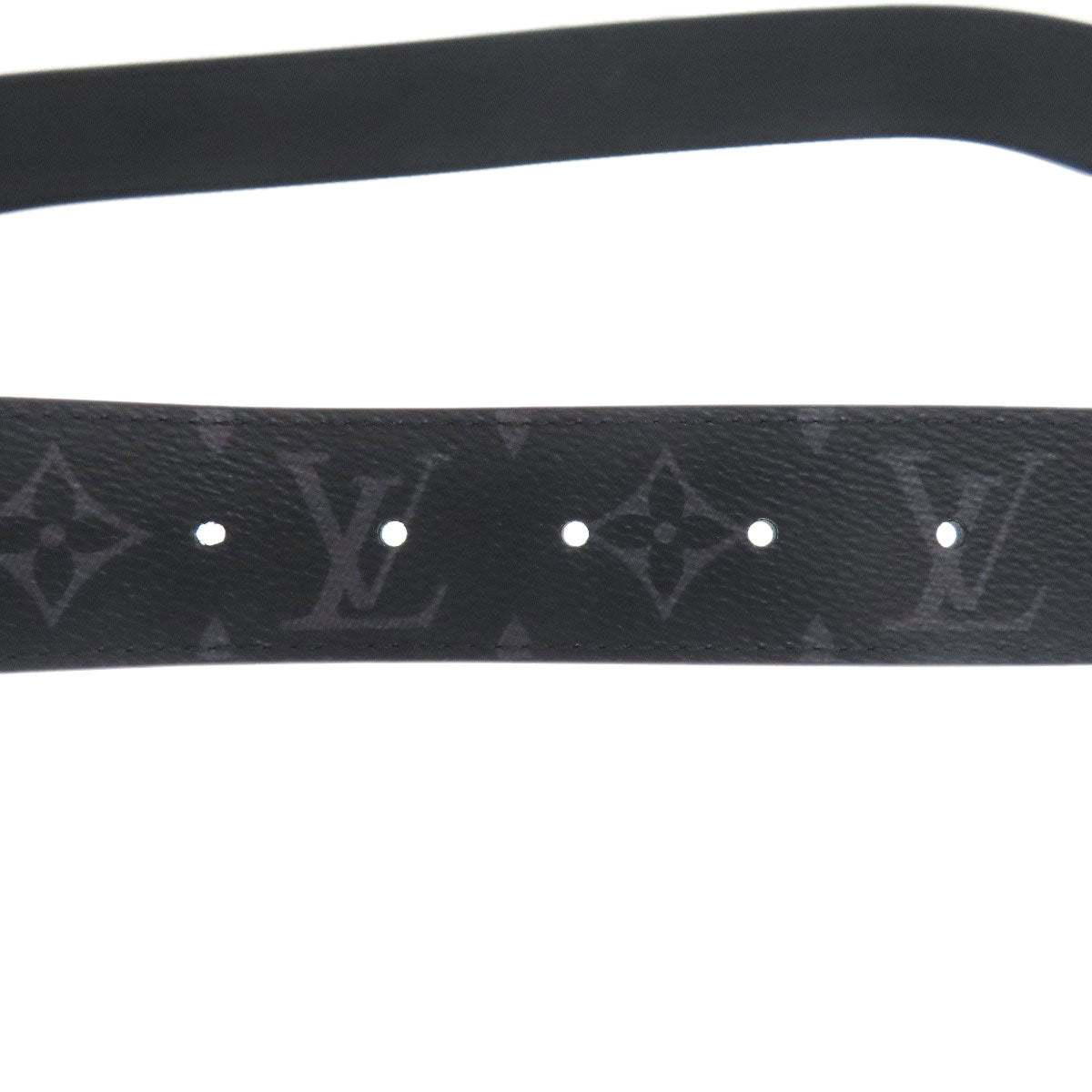 LOUIS VUITTON M0450 LV initial reversible belt Monogram Eclipse mens [Used]