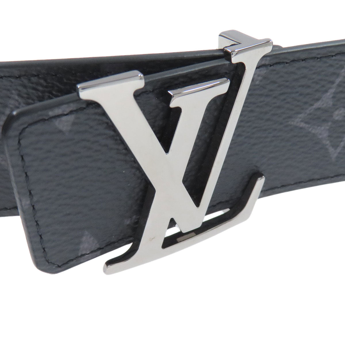 LOUIS VUITTON M0450 LV initial reversible belt Monogram Eclipse mens [Used]