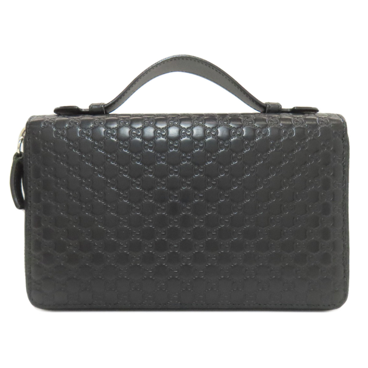 グッチ 449246 マイクログッチシマ トラベルケース セカンドバッグ レザー レディース 【中古】【GUCCI】