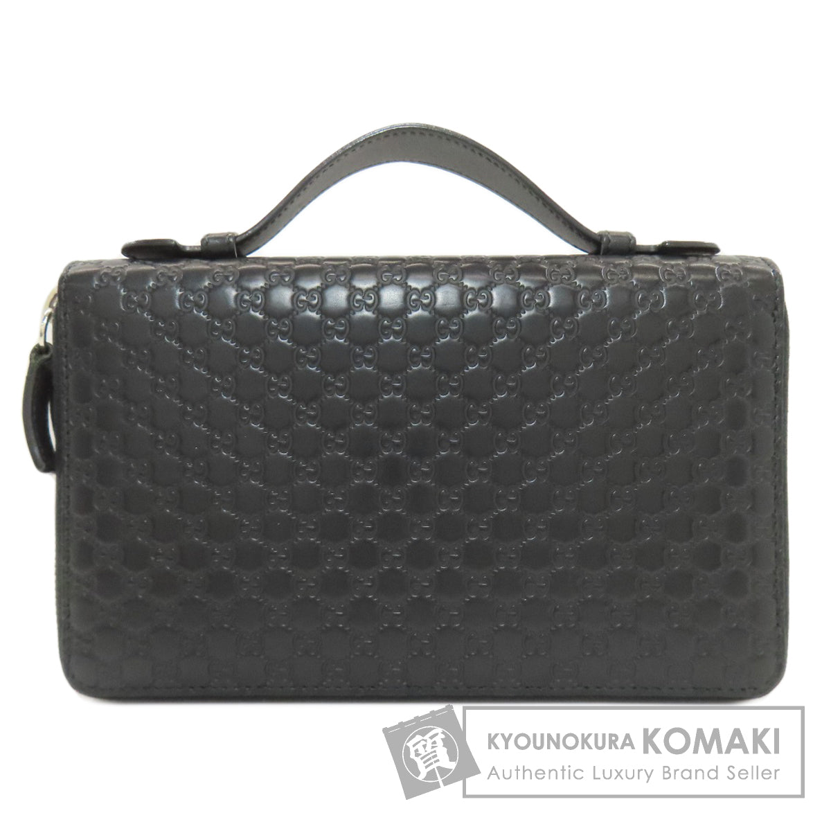 グッチ 449246 マイクログッチシマ トラベルケース セカンドバッグ レザー レディース 【中古】【GUCCI】