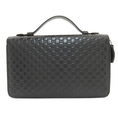 グッチ 449246 マイクログッチシマ トラベルケース セカンドバッグ レザー レディース 【中古】【GUCCI】