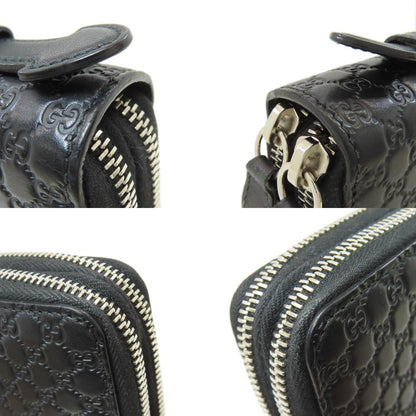 グッチ 449246 マイクログッチシマ トラベルケース セカンドバッグ レザー レディース 【中古】【GUCCI】