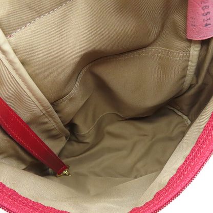 Longchamp logo Backpack Â· Daypack Leather Ladies [Used]