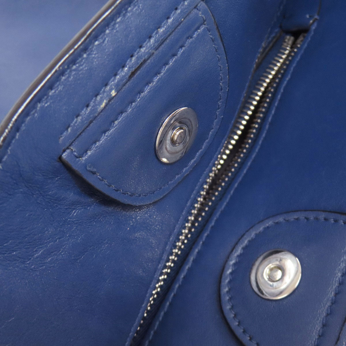 MIUMIU logo Tote Bag Leather Ladies [Used]