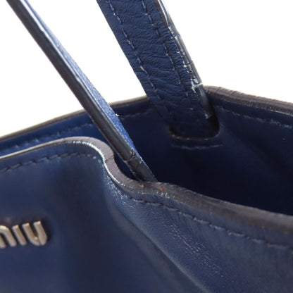 MIUMIU logo Tote Bag Leather Ladies [Used]