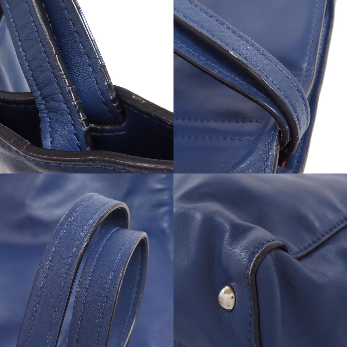 MIUMIU logo Tote Bag Leather Ladies [Used]