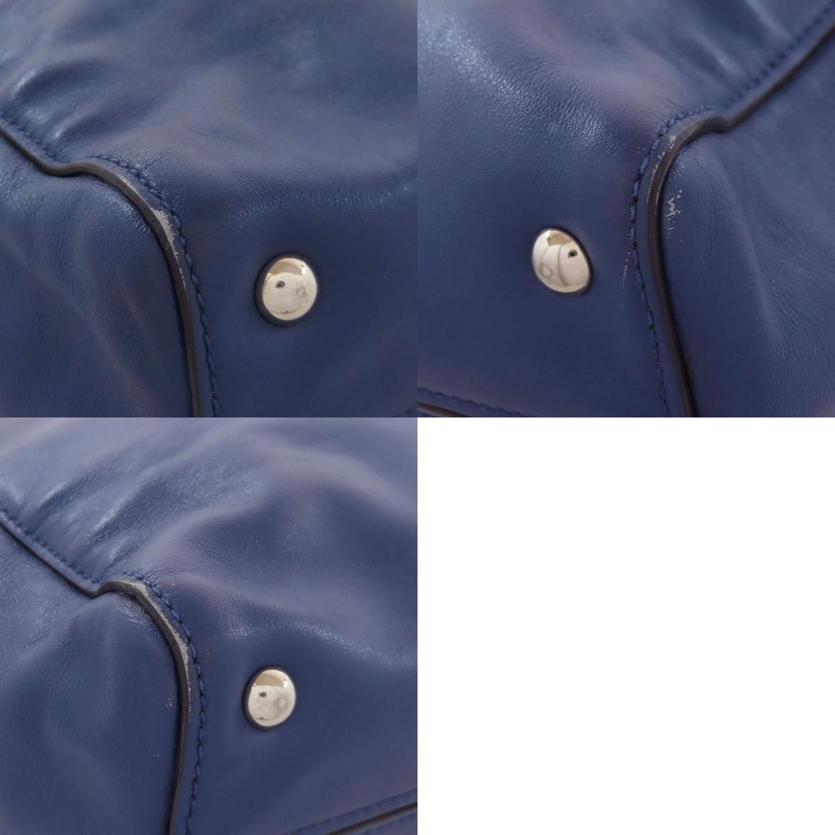 MIUMIU logo Tote Bag Leather Ladies [Used]