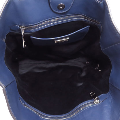 MIUMIU logo Tote Bag Leather Ladies [Used]