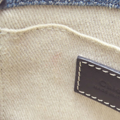 CHLOE Woody Mini 2WAY Handbag Denim CalfLadies [Used]