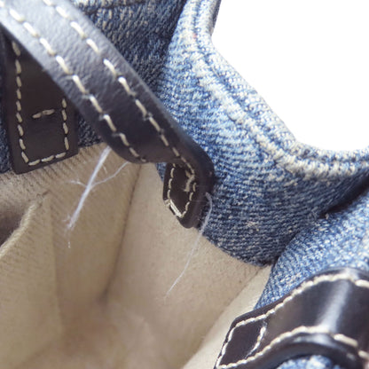 CHLOE Woody Mini 2WAY Handbag Denim CalfLadies [Used]