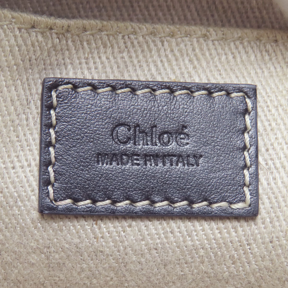 CHLOE Woody Mini 2WAY Handbag Denim CalfLadies [Used]