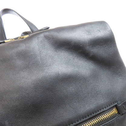 Salvatore Ferragamo logo Backpack Â· Daypack Leather Ladies [Used]