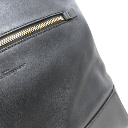 Salvatore Ferragamo logo Backpack Â· Daypack Leather Ladies [Used]