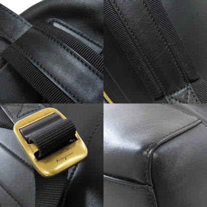 Salvatore Ferragamo logo Backpack Â· Daypack Leather Ladies [Used]