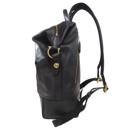 Salvatore Ferragamo logo Backpack Â· Daypack Leather Ladies [Used]