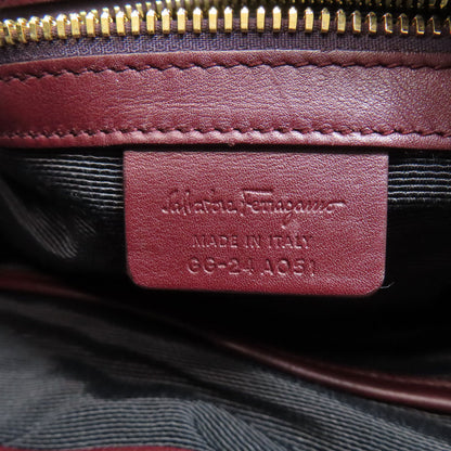 Salvatore Ferragamo logo Backpack Â· Daypack Leather Ladies [Used]