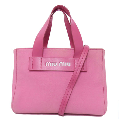 MIUMIU 5BA176 2WAY Handbag Canvas Ladies [Used]