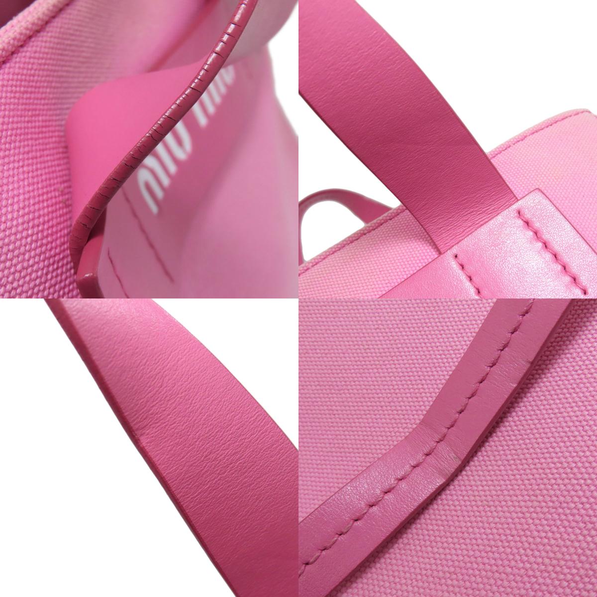 MIUMIU 5BA176 2WAY Handbag Canvas Ladies [Used]