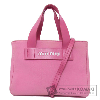 MIUMIU 5BA176 2WAY Handbag Canvas Ladies [Used]