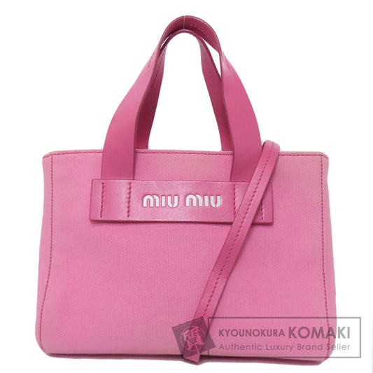 MIUMIU 5BA176 2WAY Handbag Canvas Ladies [Used]