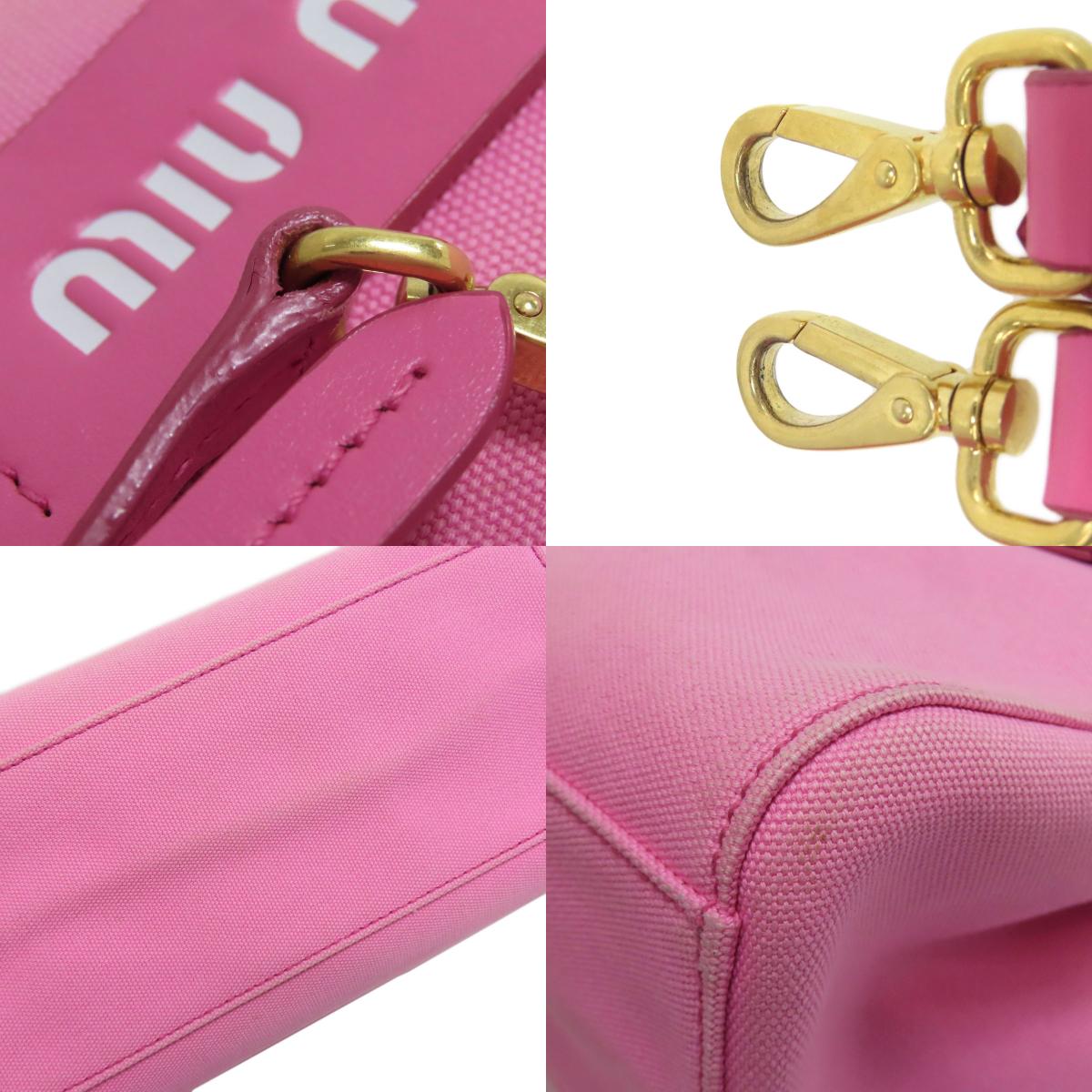 MIUMIU 5BA176 2WAY Handbag Canvas Ladies [Used]