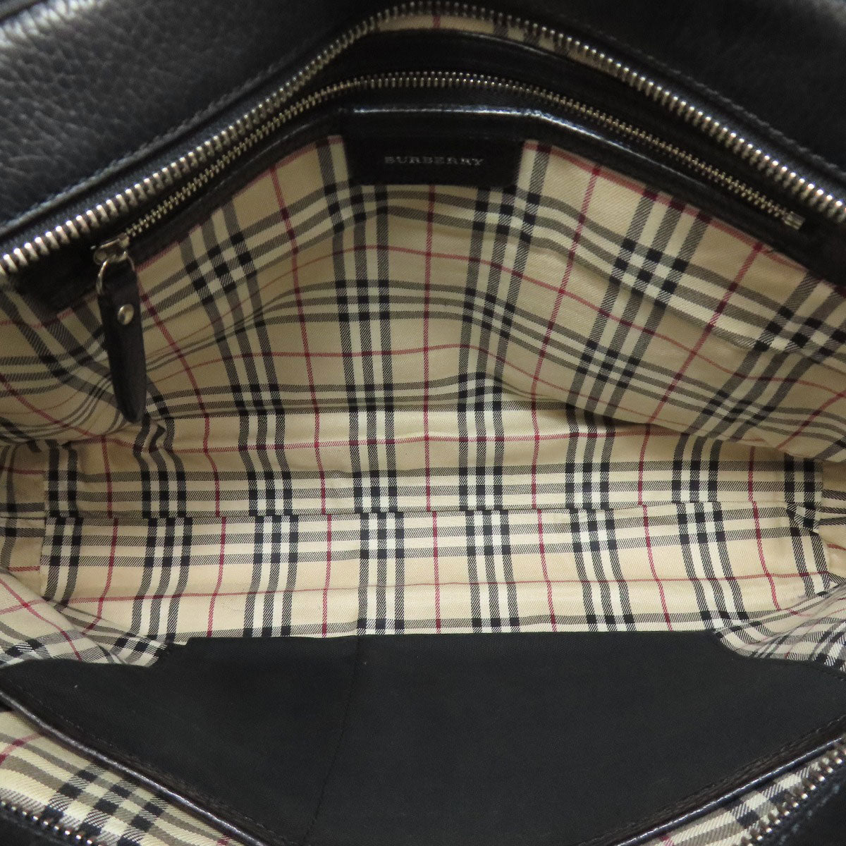 BURBERRY logo Tote Bag Leather Ladies [Used]