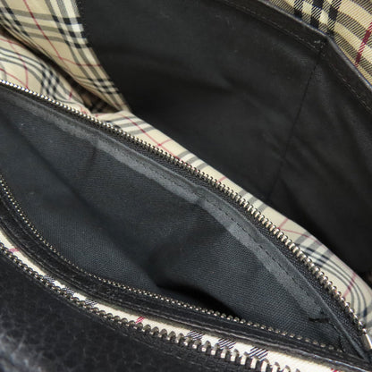 BURBERRY logo Tote Bag Leather Ladies [Used]