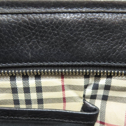 BURBERRY logo Tote Bag Leather Ladies [Used]
