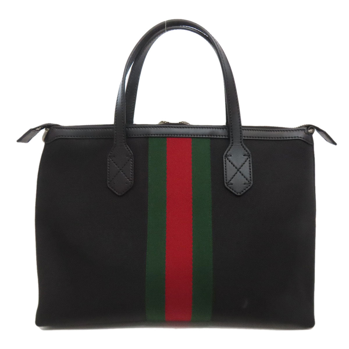 GUCCI 630923 Outlet Sherry Line 2WAY Tote Bag Nylon canvas LeatherLadies [Used]