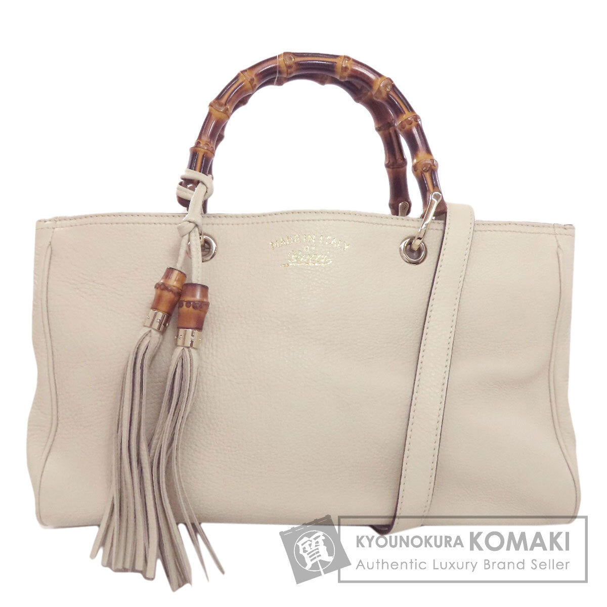GUCCI 323660 Bamboo 2WAY Handbag Calf Ladies [Used]