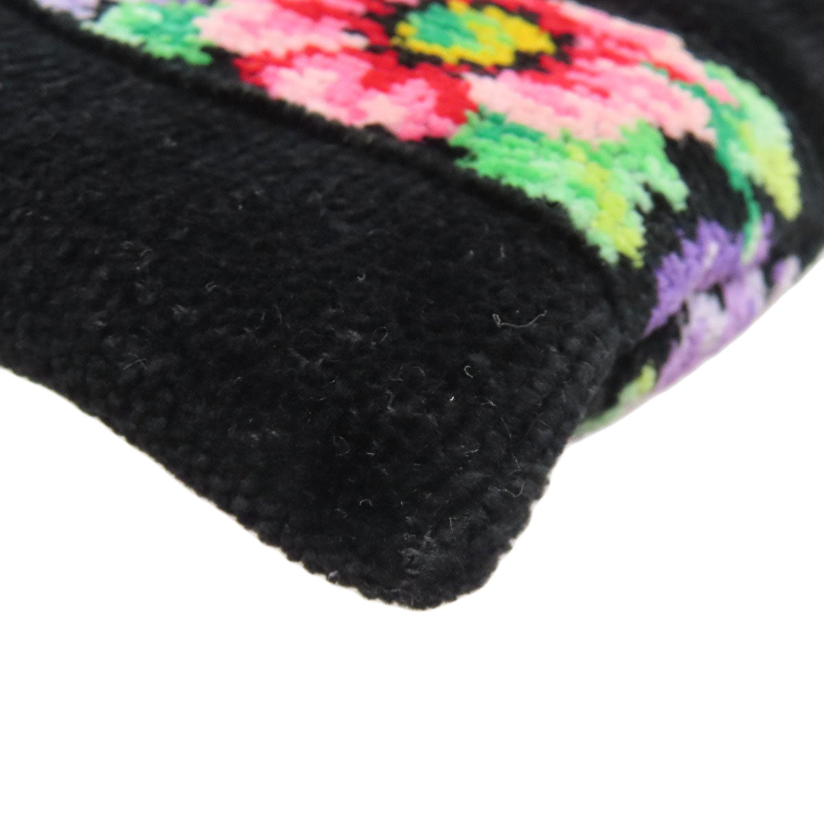 FEILER Flower motif 2WAY Shoulder Bag pile Ladies [Used]