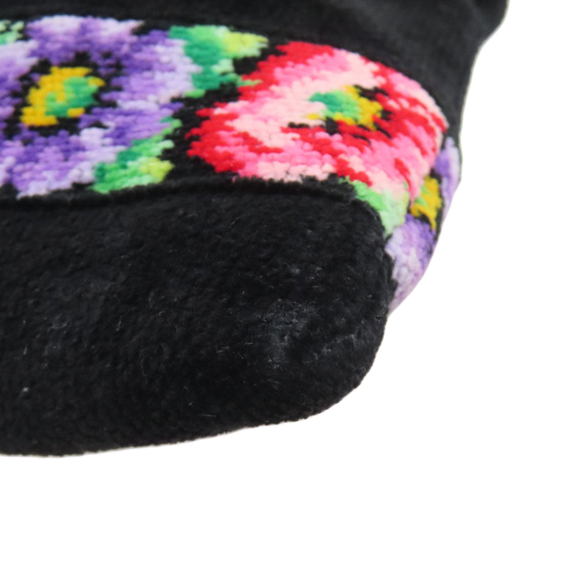 FEILER Flower motif 2WAY Shoulder Bag pile Ladies [Used]