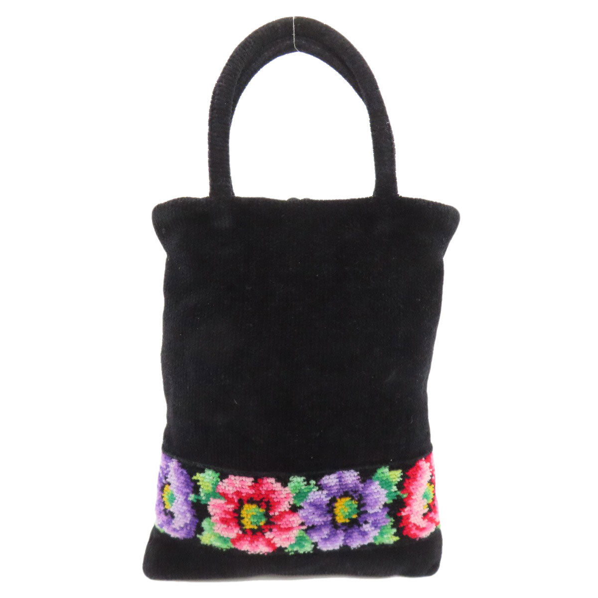FEILER Flower motif 2WAY Shoulder Bag pile Ladies [Used]