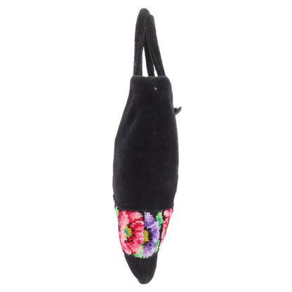 FEILER Flower motif 2WAY Shoulder Bag pile Ladies [Used]