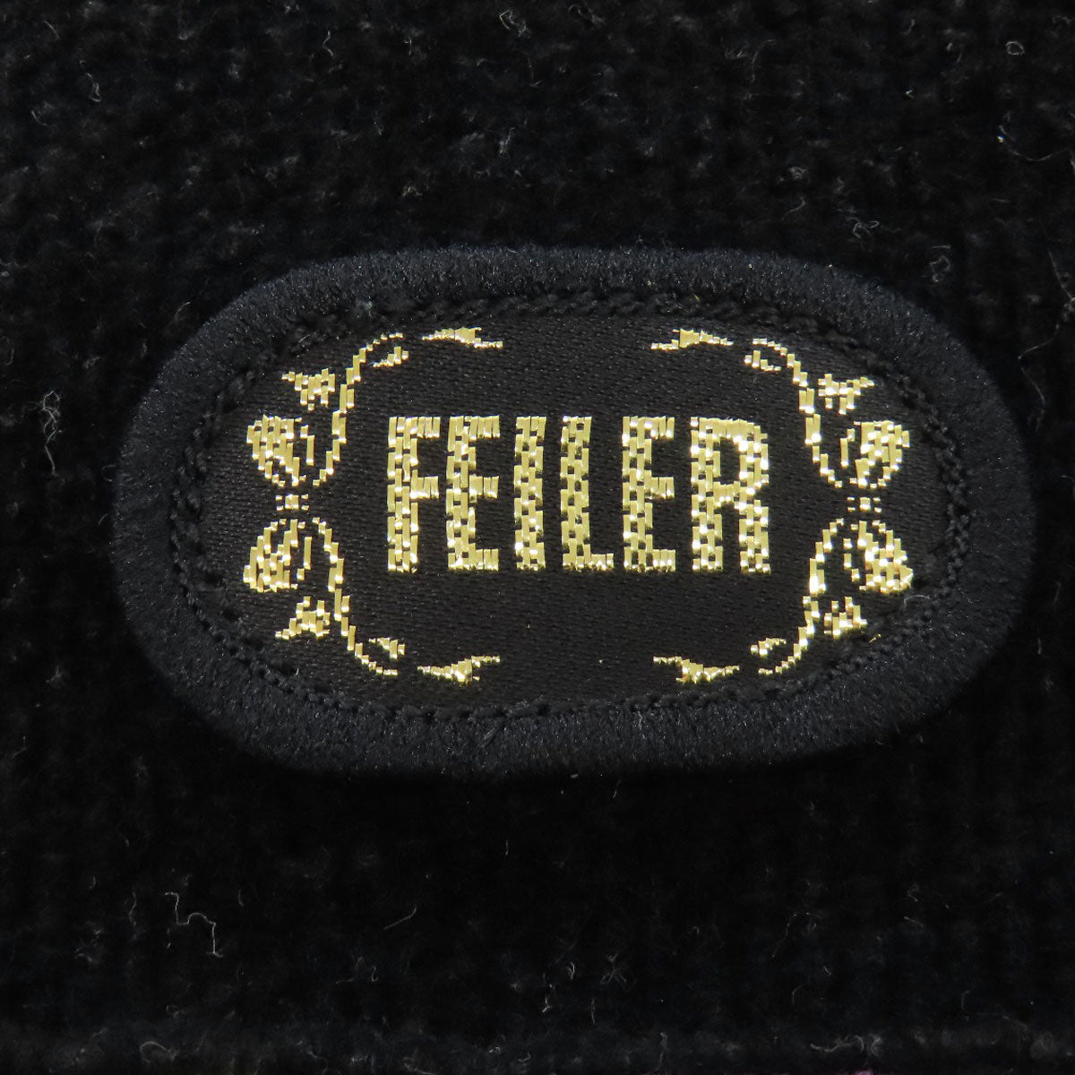 FEILER Flower motif 2WAY Shoulder Bag pile Ladies [Used]