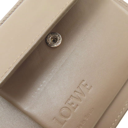 LOEWE Anagram Bifold Bifold Wallet with Coin Pocket Leather Ladies [Used]