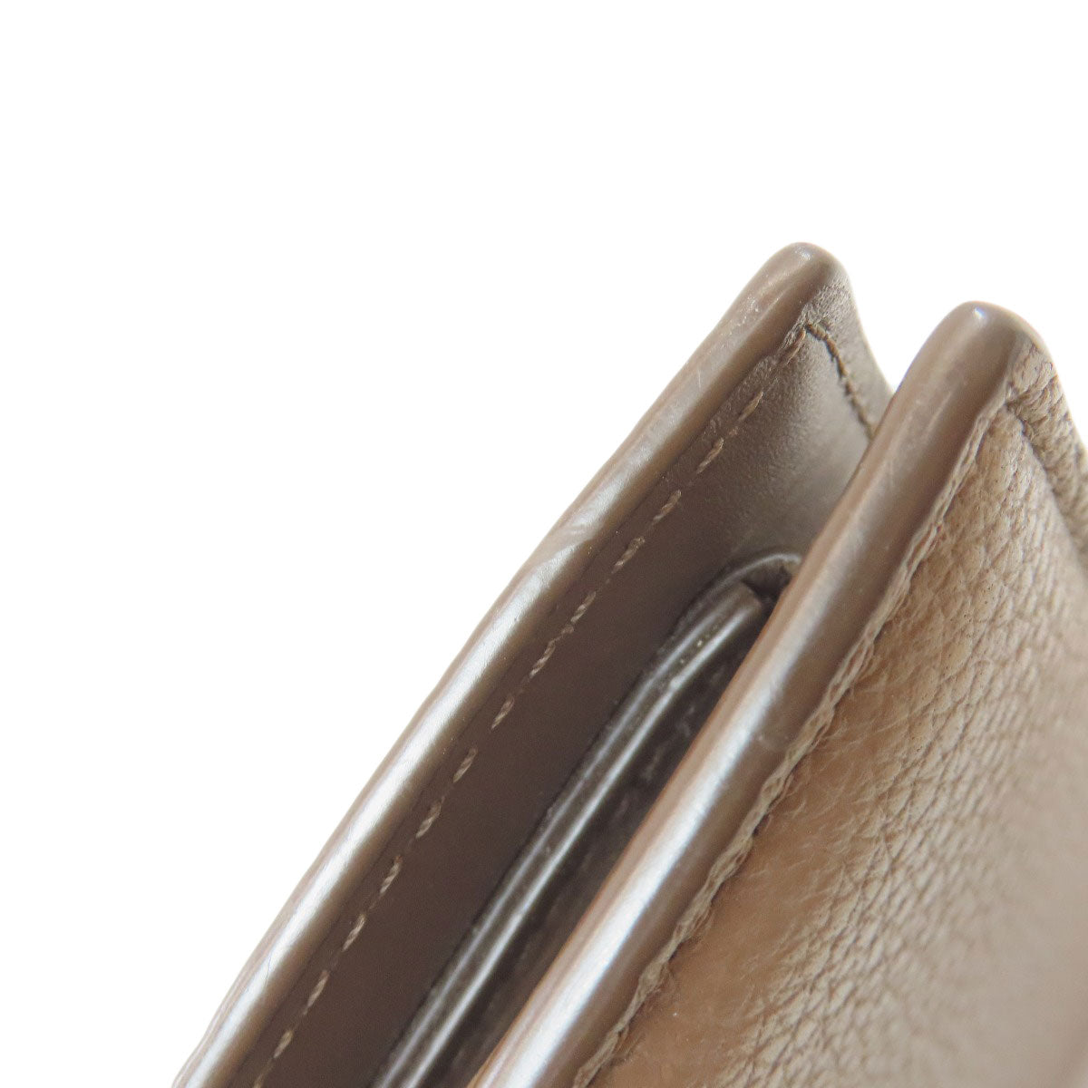 LOEWE Anagram Bifold Bifold Wallet with Coin Pocket Leather Ladies [Used]