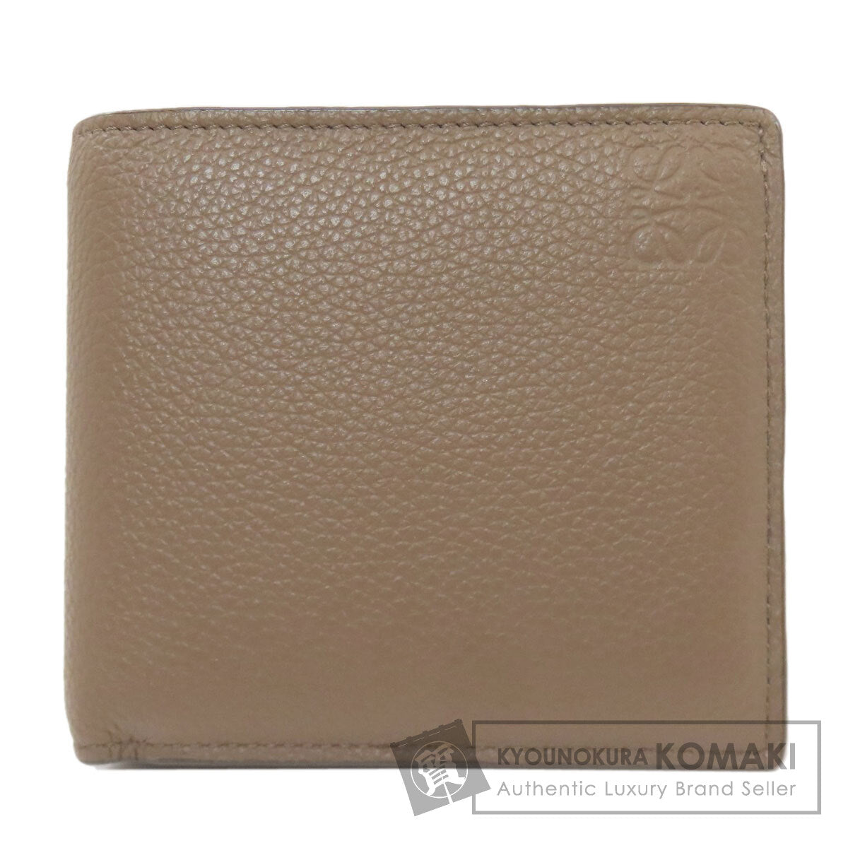 LOEWE Anagram Bifold Bifold Wallet with Coin Pocket Leather Ladies [Used]