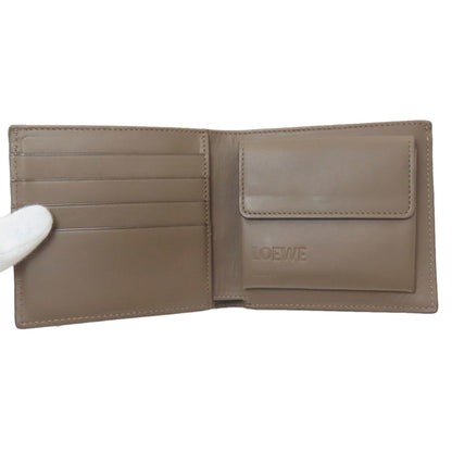 LOEWE Anagram Bifold Bifold Wallet with Coin Pocket Leather Ladies [Used]
